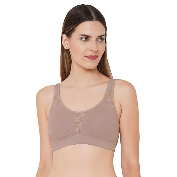 SOIE Stretch Cotton Minimizer Bra – Women’s Full Coverage, Non-Padded